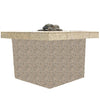 55" x 48" Custom Hexagon Gas Burning Fire Table