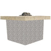 55" x 48" Custom Hexagon Gas Burning Fire Table