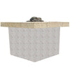 55" x 48" Custom Hexagon Gas Burning Fire Table
